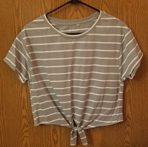 Striped crop top